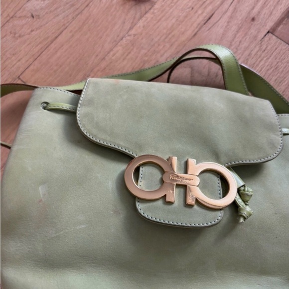 Salvatore Ferragamo Mint Green Vintage Backpack main image 13